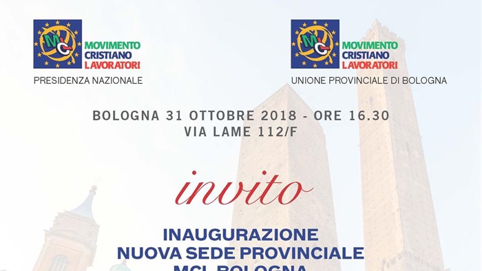 Inaugurazione nuova sede provinciale MCL di Bologna
